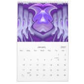 Träume von lila Blume Kalender (Jan 2027)