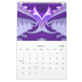 Träume von lila Blume Kalender (Mär 2026)