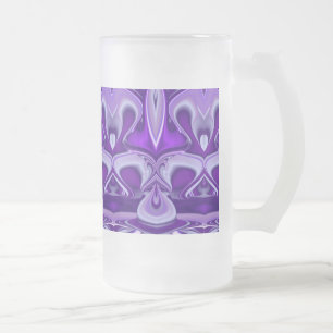 Träume von lila Blume Mattglas Bierglas