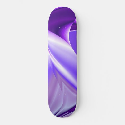 Träume von lila Blume Skateboard (Vorderseite)