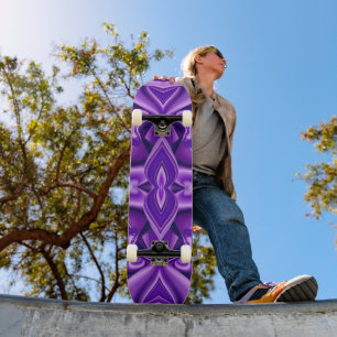 Träume von lila Blume Skateboard