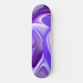 Träume von lila Blume Skateboard (Vorderseite)
