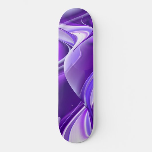 Träume von lila Blume Skateboard (Vorderseite)