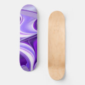 Träume von lila Blume Skateboard (Vorderseite)
