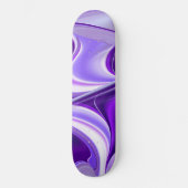 Träume von lila Blume Skateboard (Vorderseite)