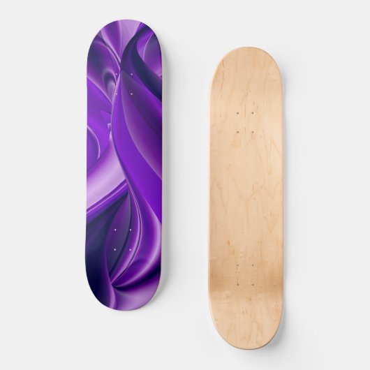 Träume von lila Blume Skateboard (Vorderseite)