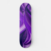 Träume von lila Blume Skateboard (Vorderseite)