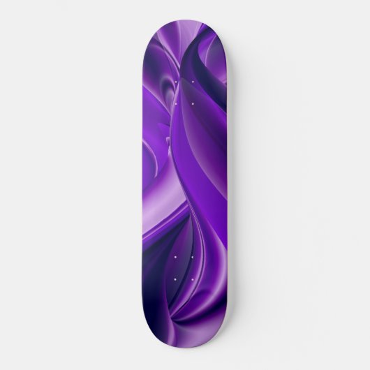 Träume von lila Blume Skateboard (Vorderseite)