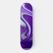 Träume von lila Blume Skateboard (Vorderseite)