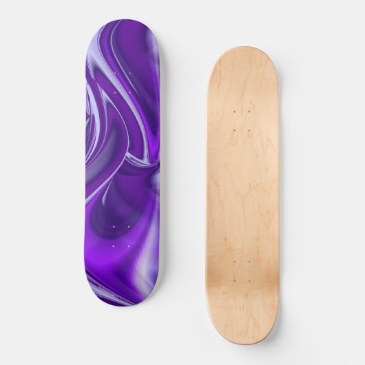 Träume von lila Blume Skateboard (Vorderseite)