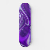 Träume von lila Blume Skateboard (Vorderseite)