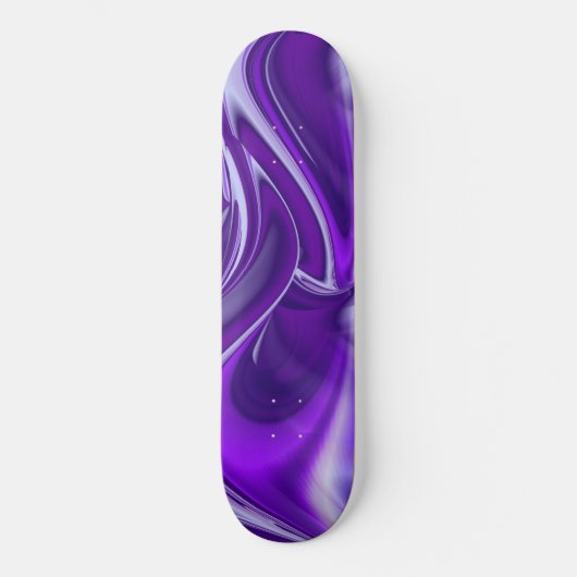 Träume von lila Blume Skateboard (Vorderseite)
