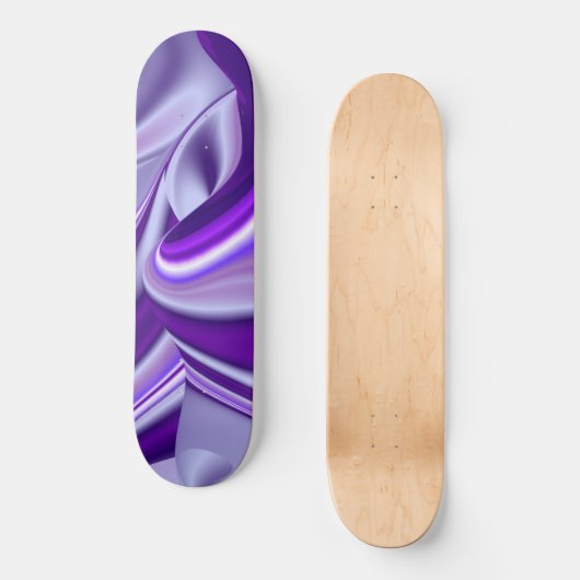 Träume von lila Blume Skateboard (Vorderseite)