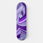 Träume von lila Blume Skateboard (Vorderseite)