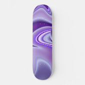 Träume von lila Blume Skateboard (Vorderseite)