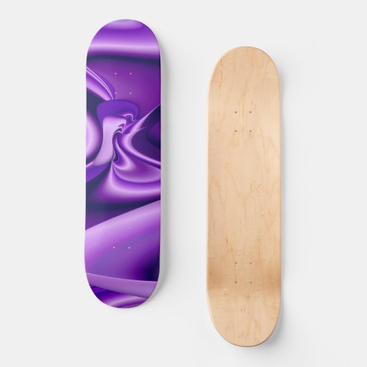 Träume von lila Blume Skateboard (Vorderseite)