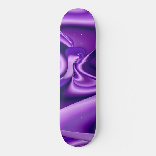 Träume von lila Blume Skateboard (Vorderseite)