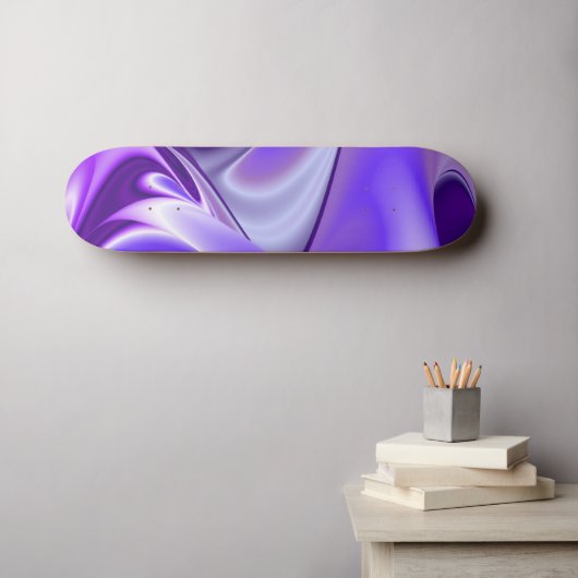 Träume von lila Blume Skateboard (Wandkunst (Horz))