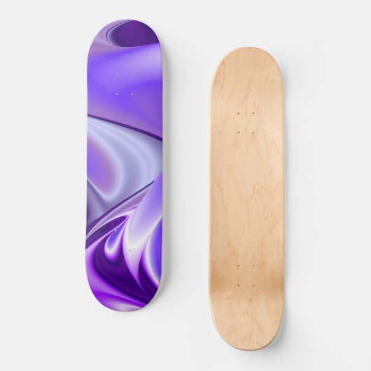 Träume von lila Blume Skateboard (Vorderseite)