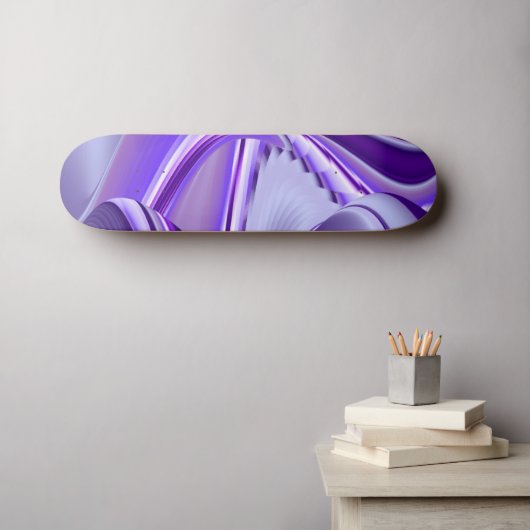 Träume von lila Blume Skateboard (Wandkunst (Horz))
