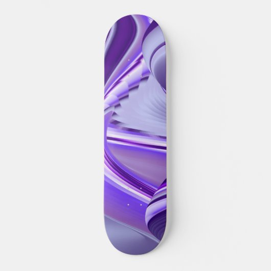 Träume von lila Blume Skateboard (Vorderseite)