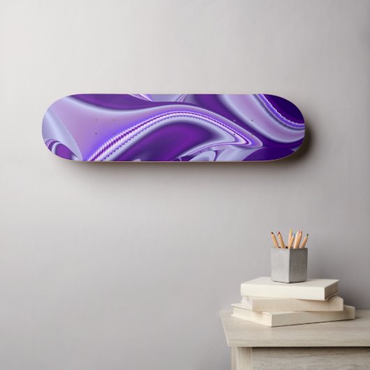 Träume von lila Blume Skateboard (Wandkunst (Horz))