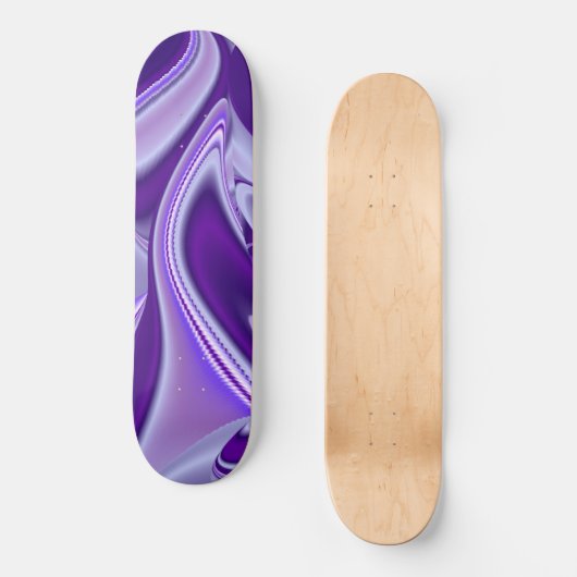 Träume von lila Blume Skateboard (Vorderseite)