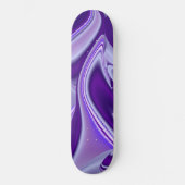 Träume von lila Blume Skateboard (Vorderseite)