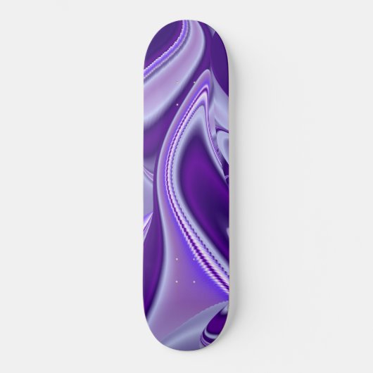 Träume von lila Blume Skateboard (Vorderseite)
