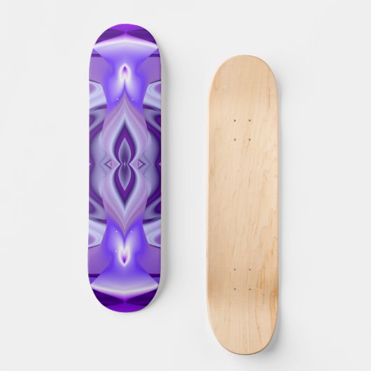 Träume von lila Blume Skateboard (Vorderseite)