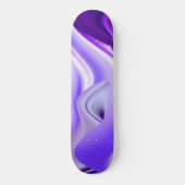 Träume von lila Blume Skateboard (Vorderseite)