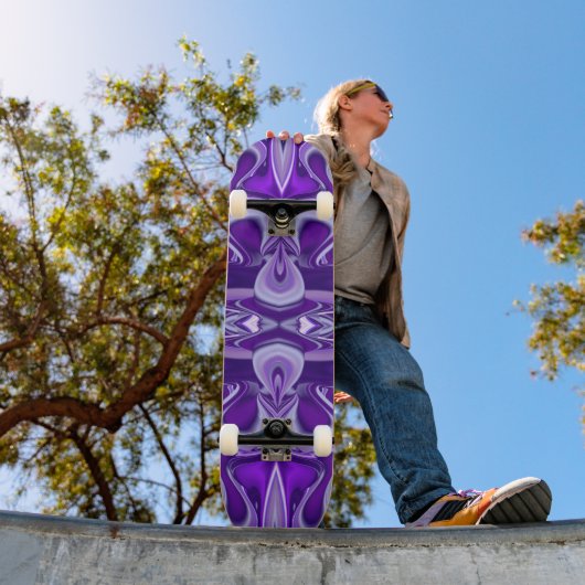 Träume von lila Blume Skateboard (Außenbereich 1)