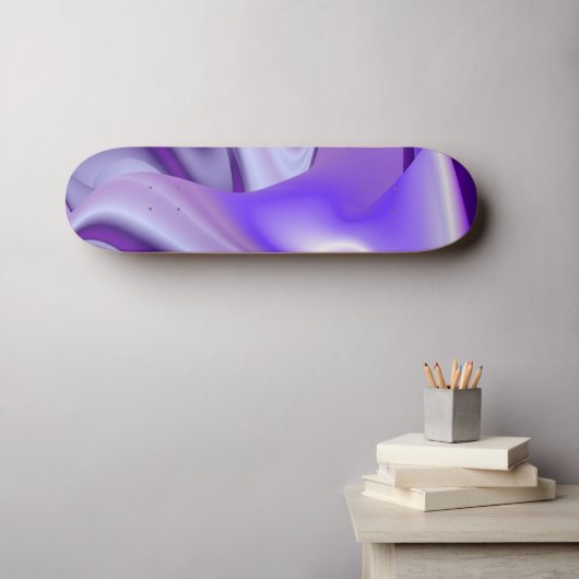Träume von lila Blume Skateboard (Wandkunst (Horz))