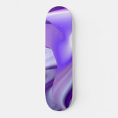 Träume von lila Blume Skateboard (Vorderseite)