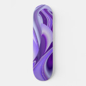 Träume von lila Blume Skateboard (Vorderseite)