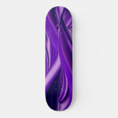 Träume von lila Blume Skateboard (Vorderseite)
