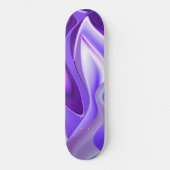 Träume von lila Blume Skateboard (Vorderseite)