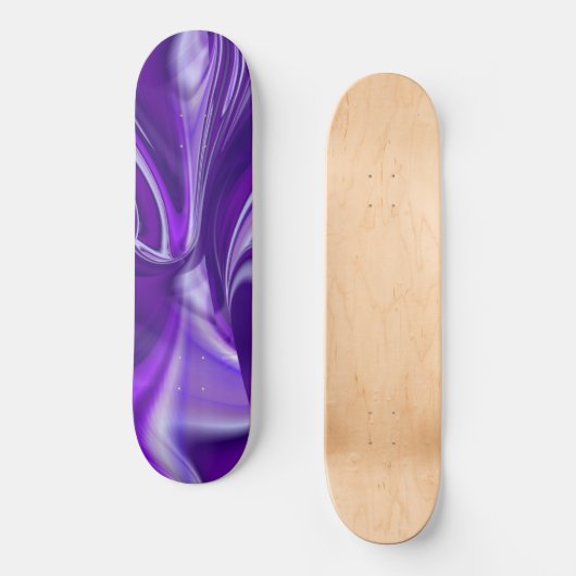 Träume von lila Blume Skateboard (Vorderseite)