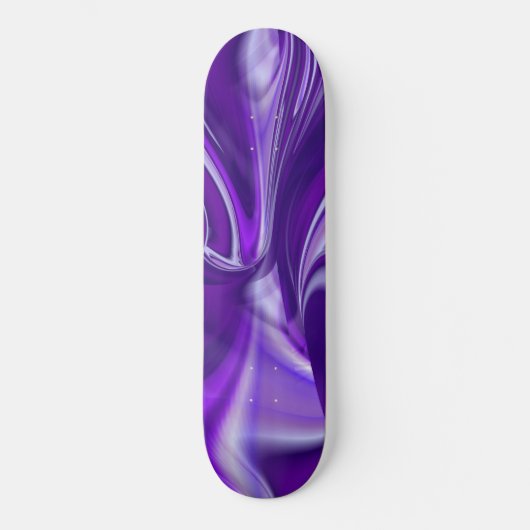 Träume von lila Blume Skateboard (Vorderseite)