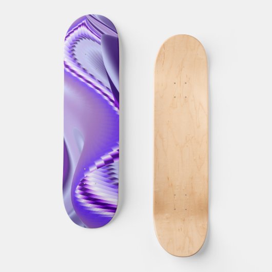 Träume von lila Blume Skateboard (Vorderseite)