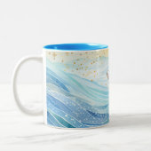 Träume von Meerjungfrauen Zweifarbige Tasse (Links)
