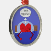 Träume von meinem Herzen II Ornament Aus Metall (Rechts)