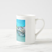 Träume von Polperro, Cornwall Bone China Tasse (Rechts)