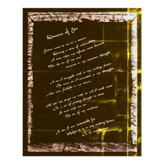 Träume von Sin Poster (Vorderseite)