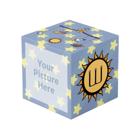 Träume von Space Mobile Foto Cube Würfel (Vorderseite Schrägansicht)