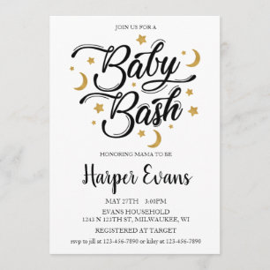 Träume von Sternen und Monden Einladung