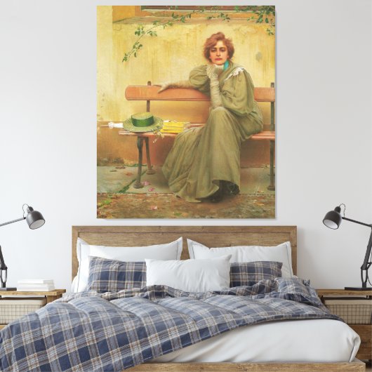 Träume von Vittorio Matteo Corcos 1896 Leinwanddruck (Insitu (Schlafzimmer))