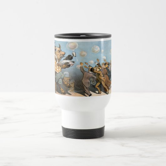 Träume von Wall Street - die Hausse Reisebecher (Mittel)