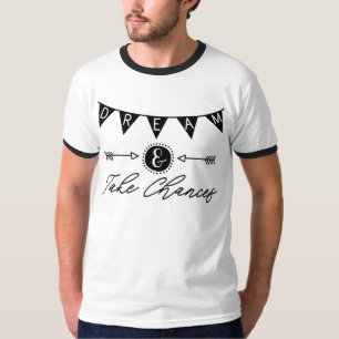 Träume & Wage Chancen   Motivations-Zitat-Typograf T-Shirt