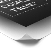 Träume wahr werden - Inspirierend Poster (Ecke)